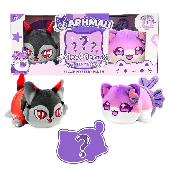 Aphmau 6" MeeMeow Plush 3-Pack Friends Surprise Box - Multicolor - Picture 4 of 5